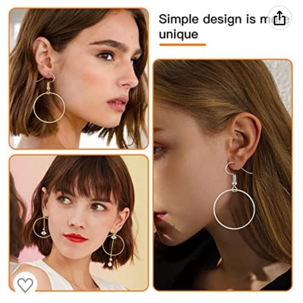 💗NWT The Perfect Earring Hoops for Jewelry Making 60 PCS 🛍